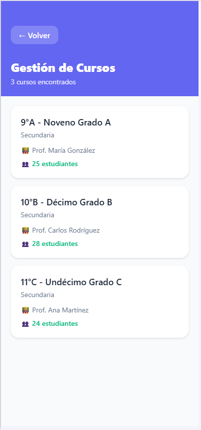Gestión de Cursos